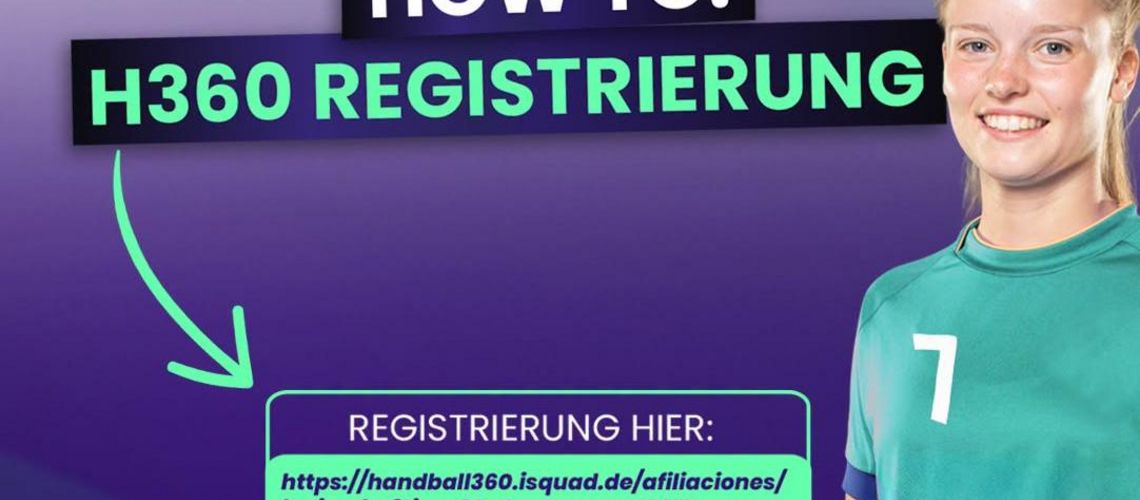 Jetzt für Handball360 registrieren
